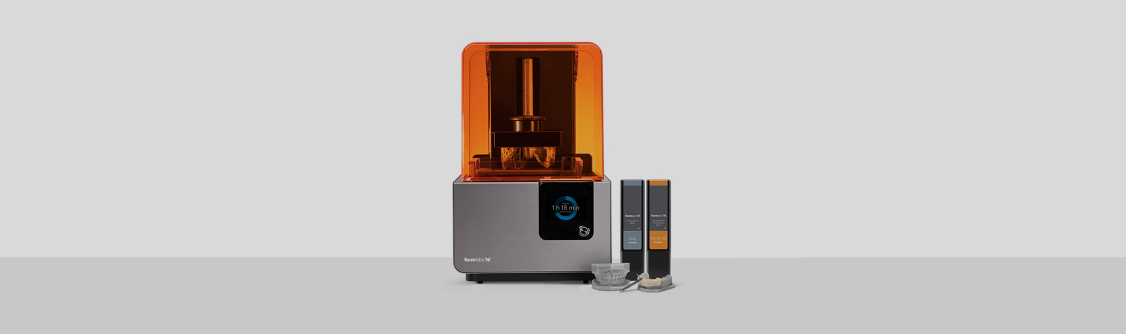 La impresora 3D de Ortodoncia Tres Torres Barcelona imprime físicamente en resina el modelo dental virtual